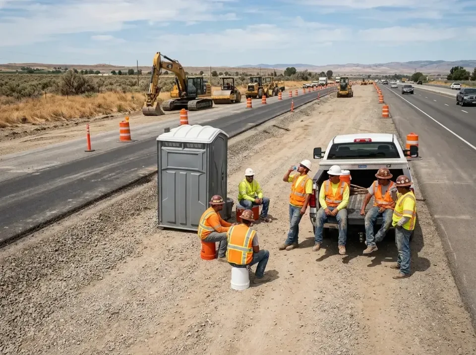 highway-road-construction-crew-007 — frequently asked questions, Porta Potty and Restroom Rentals in Monrovia, CA